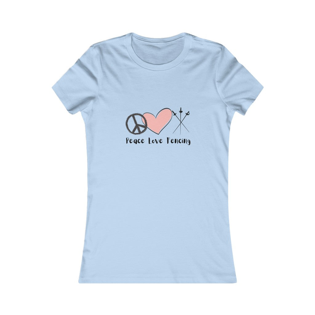 Women's Peace Love Fencing T-Shirt