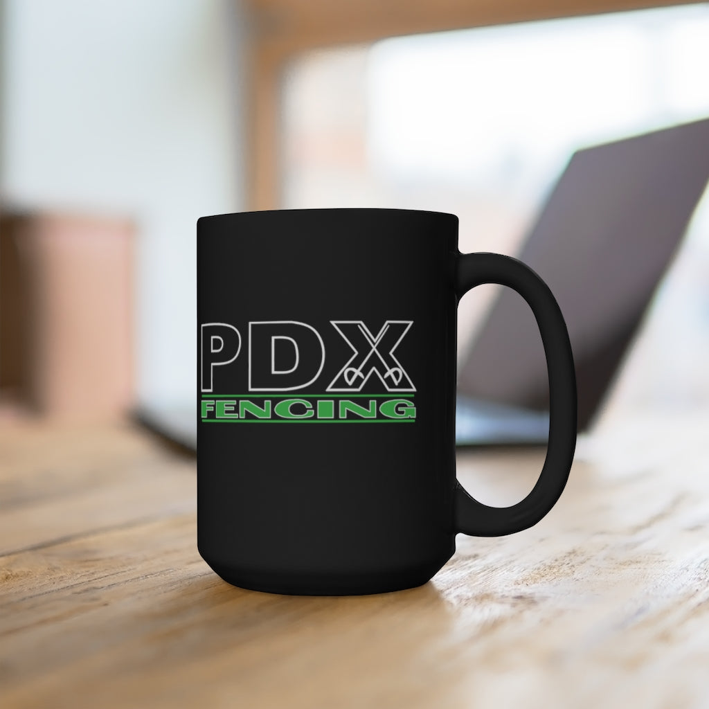 PDX Fencing Fencing Black Mug 15oz