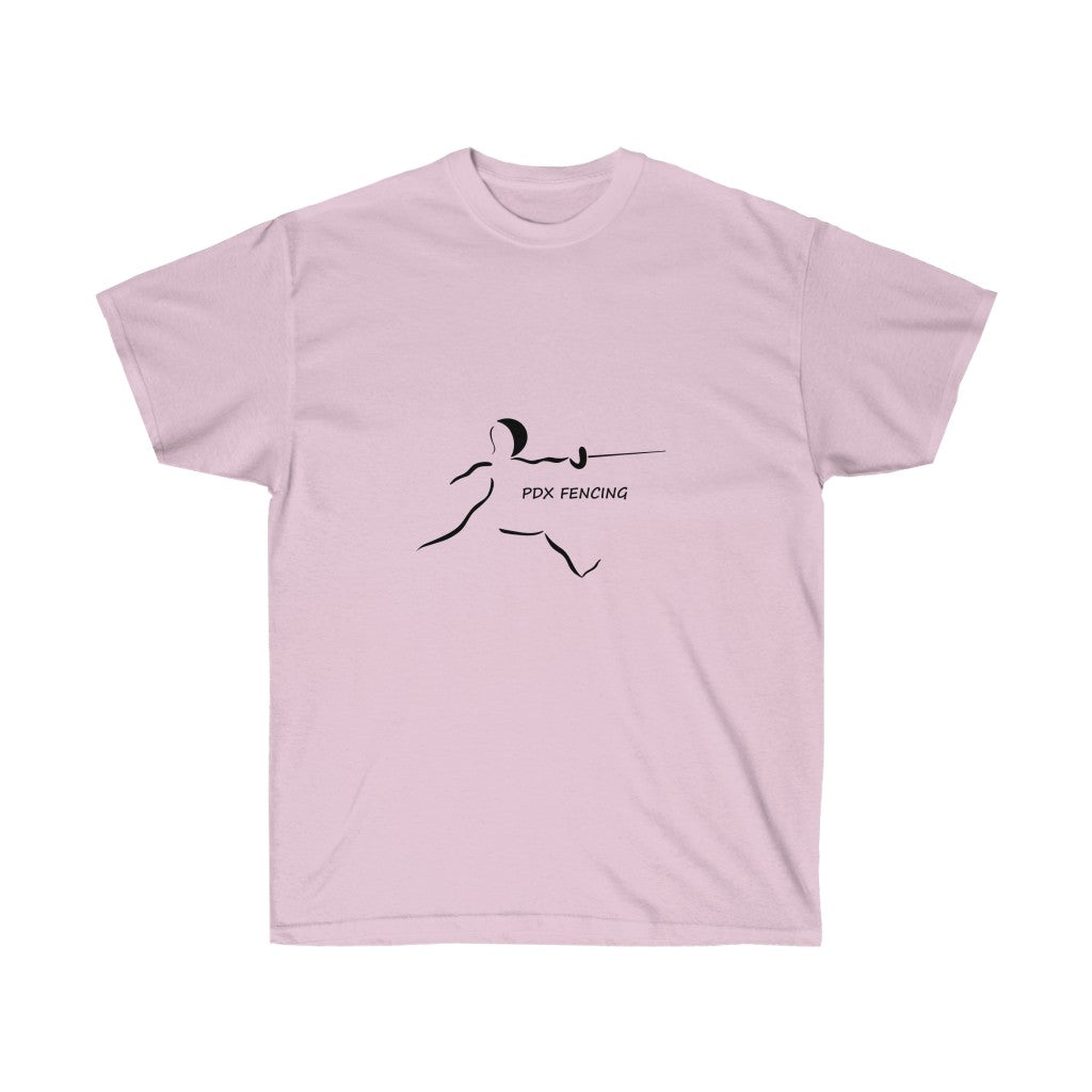 Fencer In Action Unisex Cotton Tee