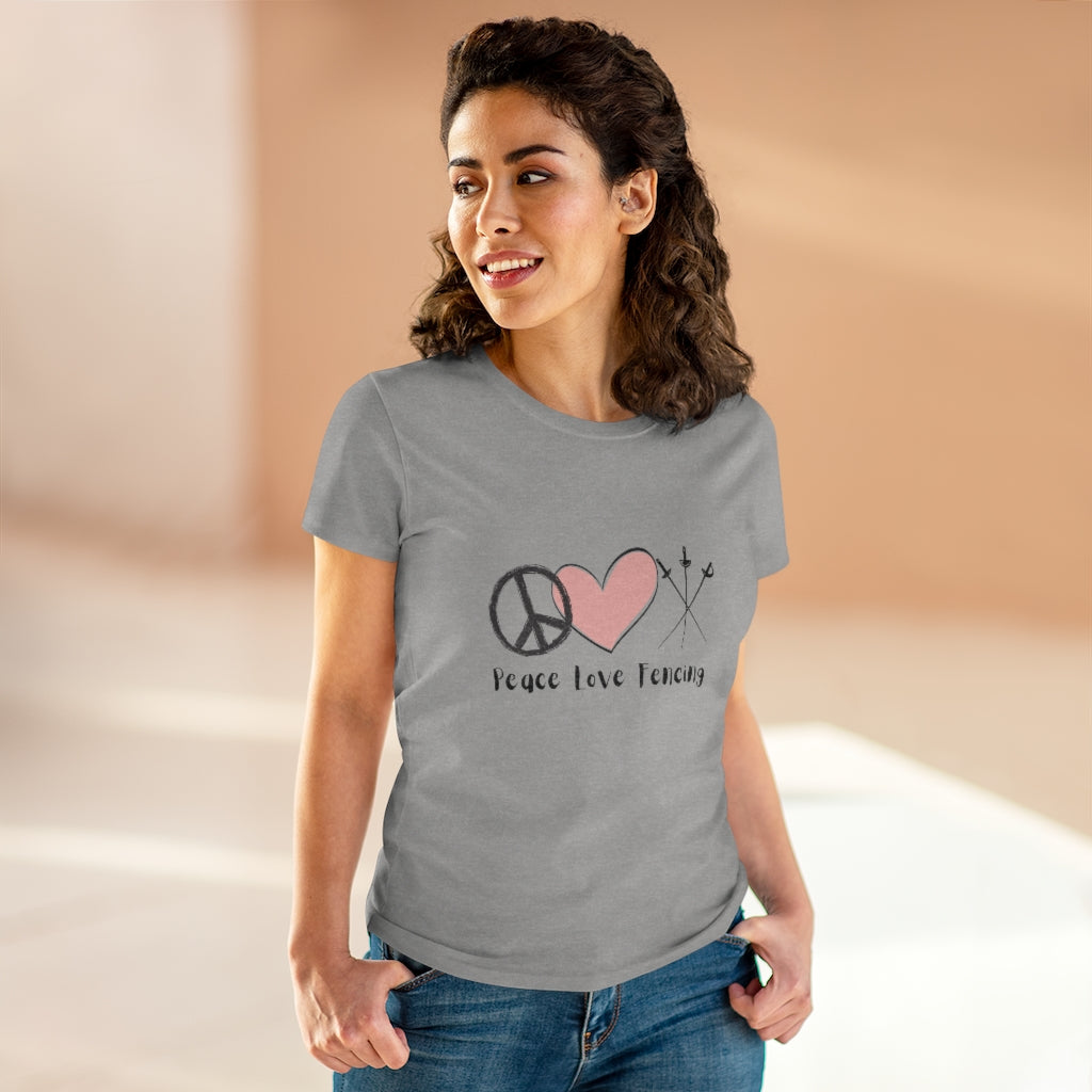 Women's Peace Love & Fencing T-Shirt