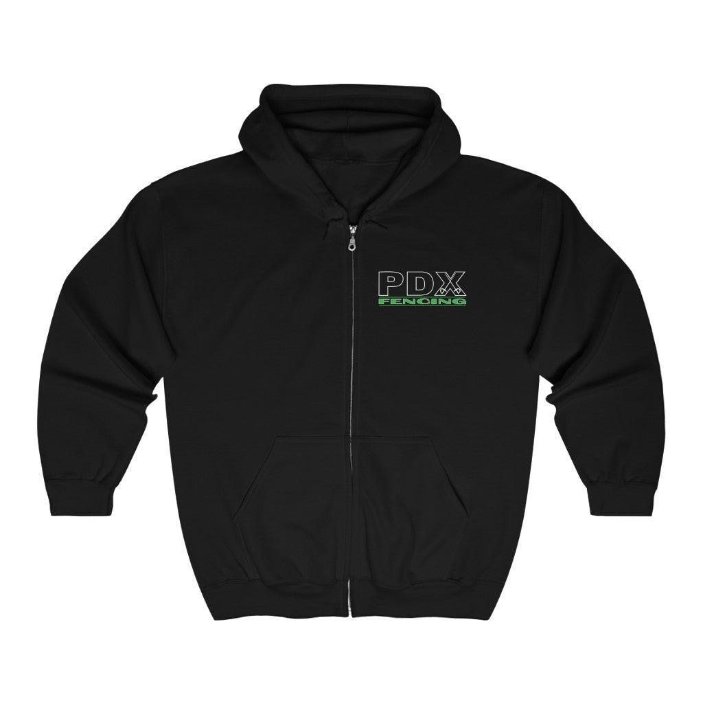 PDX Saber Team Unisex Full Zip Hooded Sweatshirt